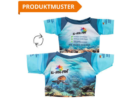 Mini-T-Shirt All-Over-Print Werbeartikel