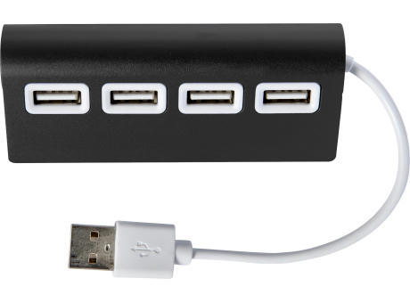 USB-Hub aus Aluminium Leo Werbeartikel