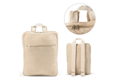 MARBELLA. Juco-Rucksack (275 g/m²) Werbeartikel
