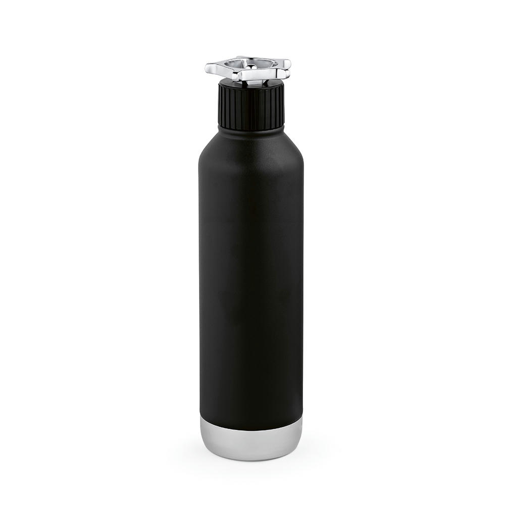 Spiglo Trinkflasche aus recy.Edelstahl, 780 ml. Mit radförmigem Deckel Werbeartikel