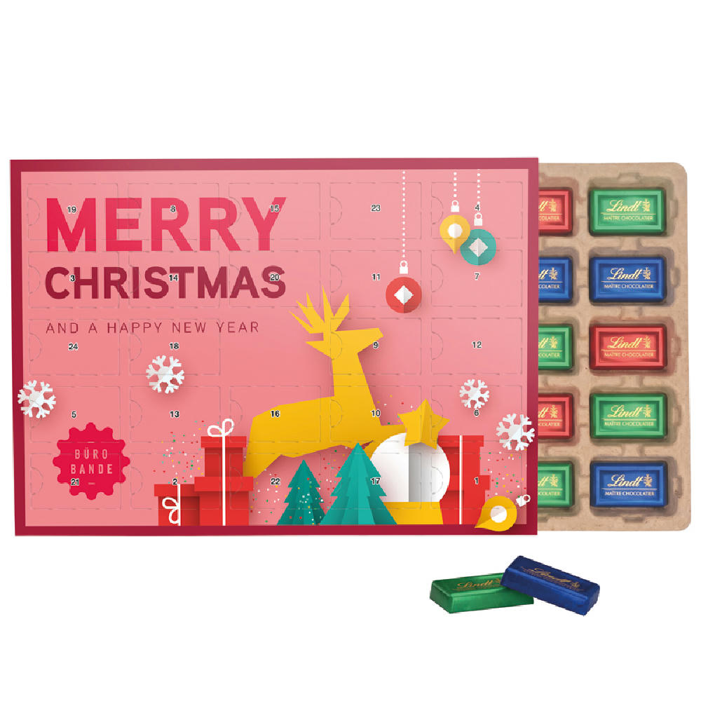 Premium Tisch Adventskalender Eco Werbeartikel