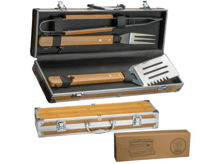 Product image 3 teiliges BBQ Besteck Werbeartikel