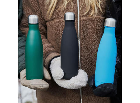 Sagaform Nils Stahlflasche Gummi 500ml Werbeartikel