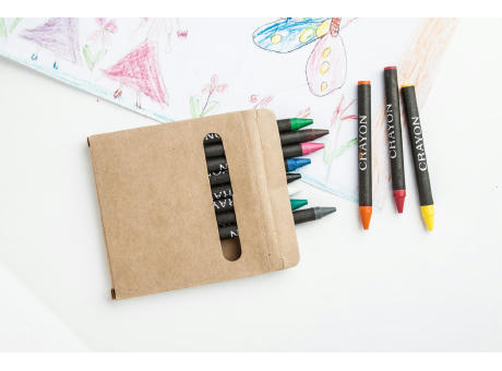 Wachsmalstift-Set (12-tlg) Lola Werbeartikel