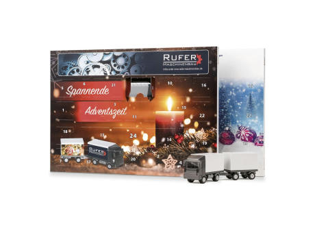 Product image Adventskalender "LKW mit Anhänger", Standardmotiv Werbeartikel