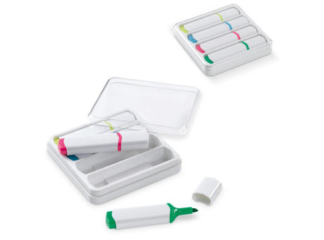 Textmarkter Set 4St. bedrucken