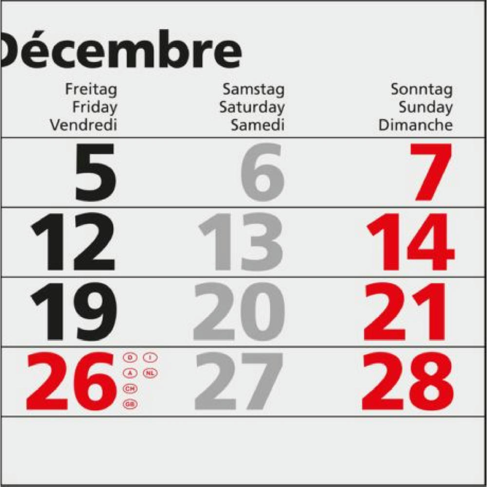 5-Monatskalender Einblatt Quintus 5 EXPRESS Monate gleich groß Werbeartikel