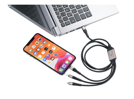 TROIKA Schnellladekabel TROIKA DREIZACK PRO bedrucken