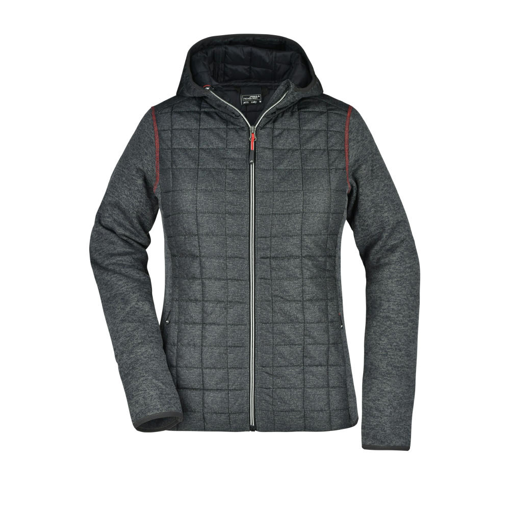 Ladies' Knitted Hybrid Jacket - Strickfleecejacke im stylischen Materialmix Werbeartikel