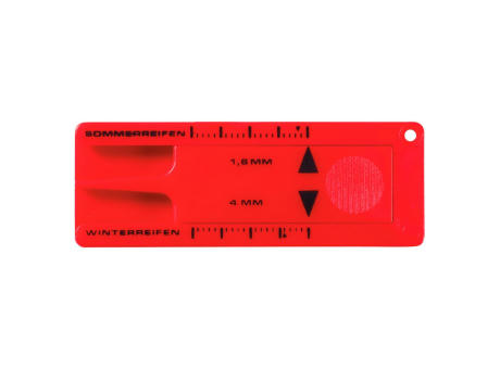 Schlüsselanhänger "Reifenprofilmesser" bedrucken