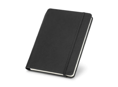 MORIAH. A5 Notizbuch aus PU mit linierten Blättern, aus FSC™-zertifiziertem Material und anderen kontrollierten Materialien hergestellt Werbeartikel