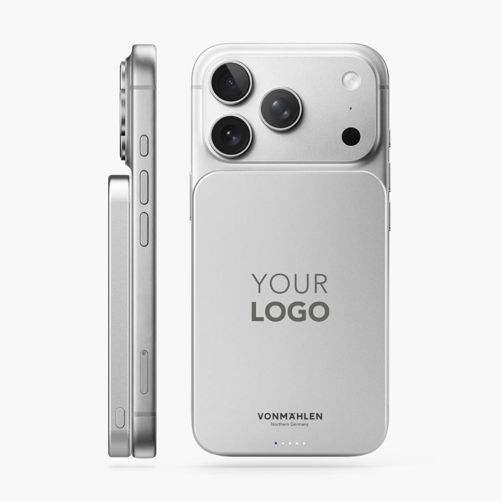Evergreen Mag 5000 - Die magnetische Powerbank - Schwarz Werbeartikel