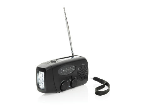 RescueWave Notfallradio aus RCS recyceltem Kunststoff Werbeartikel