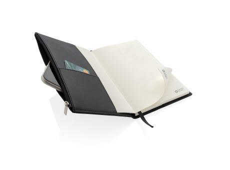 Swiss Peak A5 Notizbuch mit Zipper-Tasche bedrucken