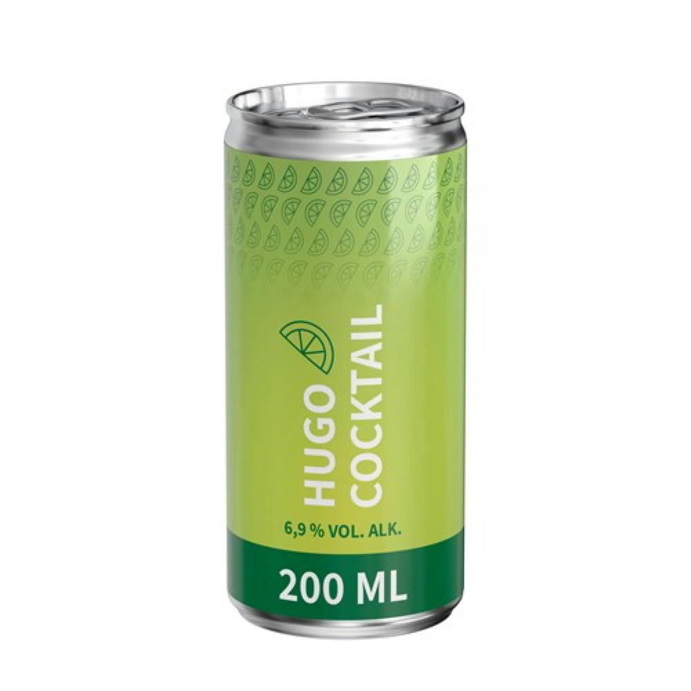 200 ml Hugo (Dose) - Body Label Werbeartikel