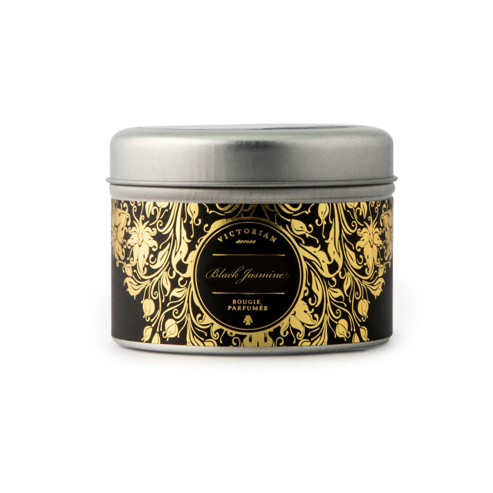 Product image Victorian Sense Tinbox Schwarzer Jasmine Parfümkerze Werbeartikel