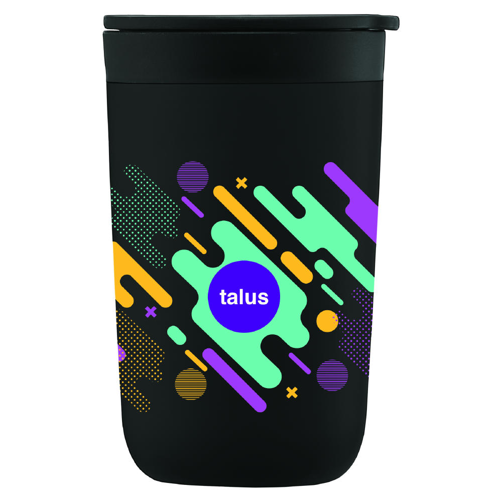 Discovery Becher mit Kunststoff-Innenbeschichtung aus Edelstahl  – 415 ml Werbeartikel