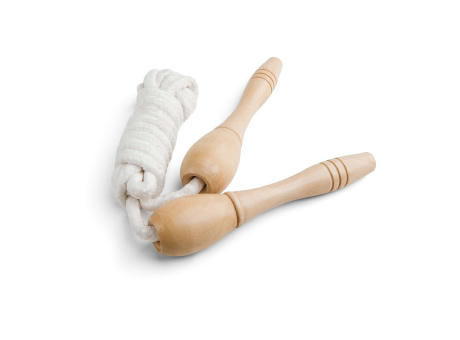 JUMPI. Springseil mit Holzgriff Werbeartikel