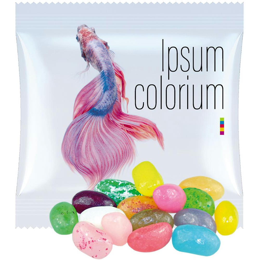 Product image Jelly Beans süß-Mix, ca. 10g, Mini-Tüte Werbeartikel