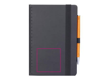 TROIKA Notizblock BLACK SLIMPAD A5 Werbeartikel