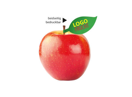 Product image Apfel rot mit Apfelblatt 4c Werbeartikel