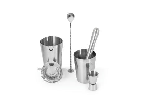 BRAMBLE. Cocktail-Set aus Edelstahl bestehend aus 6 Teilen Werbeartikel