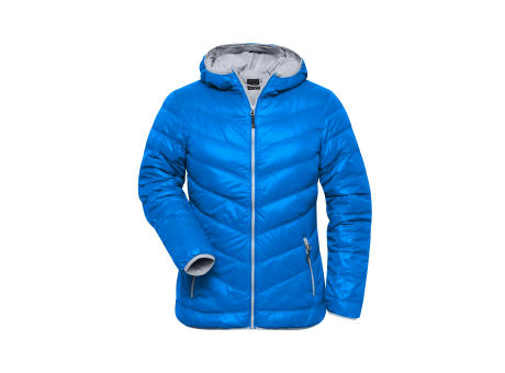 Ladies' Down Jacket - Ultraleichte Daunenjacke mit Kapuze in sportlichem Style Werbeartikel