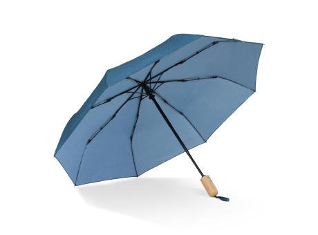 21” faltbarer Regenschirm aus R-PET -Material mit Automatiköffnung bedrucken