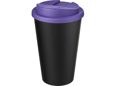 Americano® Eco 350 ml recycelter Becher mit auslaufsicherem Deckel bedrucken