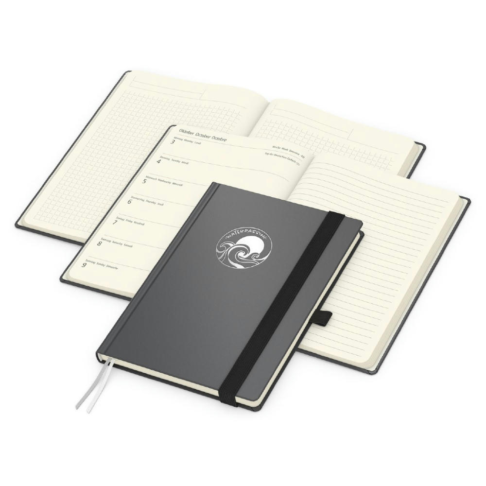 Wochenplaner Vision-Hybrid Creme Bestseller inkl. Prägung Werbeartikel