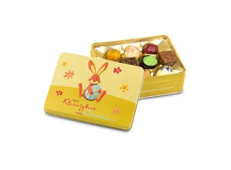 Product image Geschenkartikel / Präsentartikel: Kleinigkeit vom Osterhasen - Pralinendose mit 125 g Werbeartikel