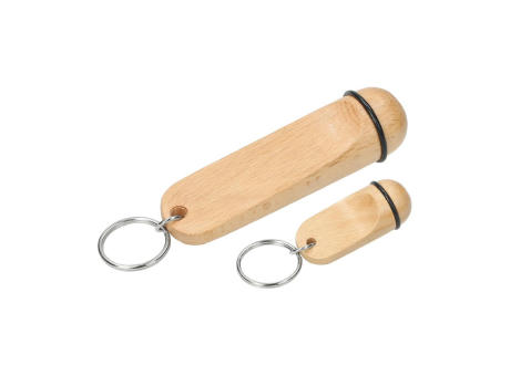 Schlüsselanhänger "Apartment", Buche, klein bedrucken