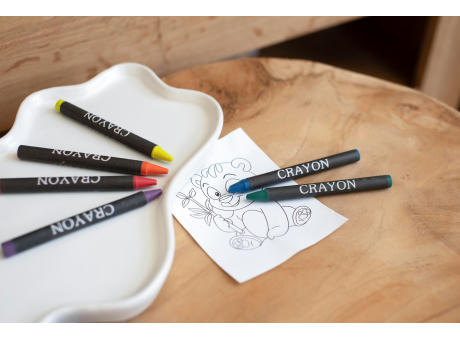 Wachsmalkreide-Set 6-tlg. Selena Werbeartikel