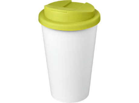 Americano® Eco 350 ml recycelter Becher mit auslaufsicherem Deckel bedrucken