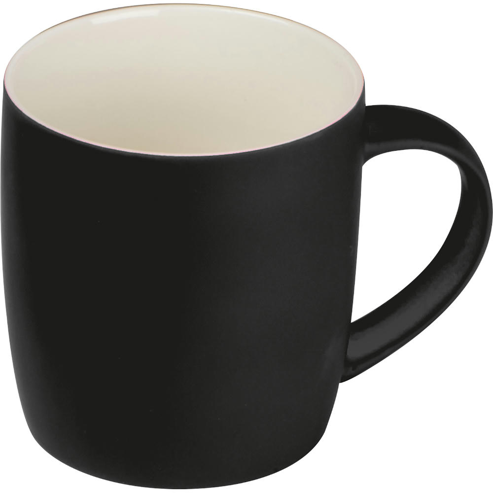 Product image Tasse aus Porzellan, außen gummiert, 300ml Werbeartikel