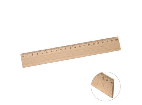 Product image Lineal Holz 20 cm Werbeartikel