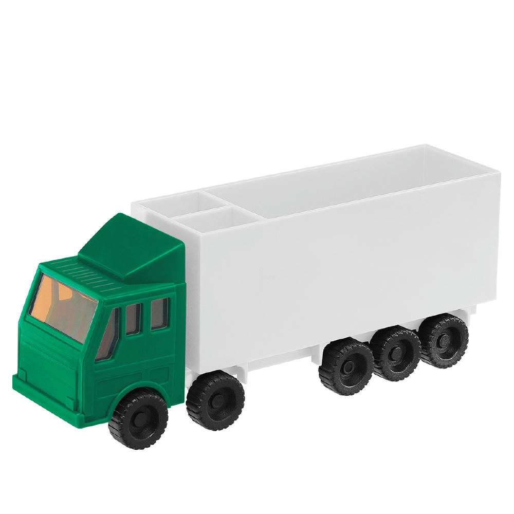 Führerhaus grün, Anhänger weiß