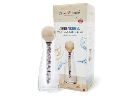 Product image ZIRBENKUGEL KARAFFE & EDELSTEINSTAB Werbeartikel