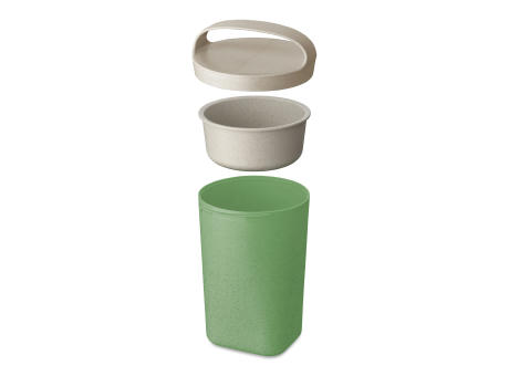 KOZIOL BUDDY 0,7 Snackpot mit Einsatz und Deckel 700ml Werbeartikel