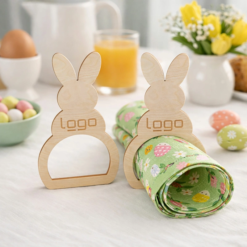 Serviettenring "Osterhase" 4-er Set (FSC® zertifiziert)