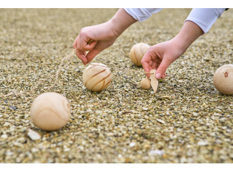 Holzkugelspiel-Set Quillian Werbeartikel