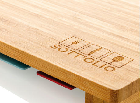 Schneidebrett Set im Index Design Werbeartikel