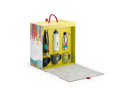 DRINKIT SHOWCASE. Muster-Set bedruckte Drinkware Werbeartikel