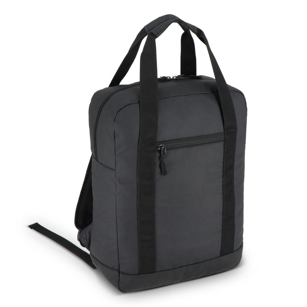Product image PU-beschichteter R-PET 600D Rucksack 27,5 x 12 x 37,5 cm 12 l Werbeartikel