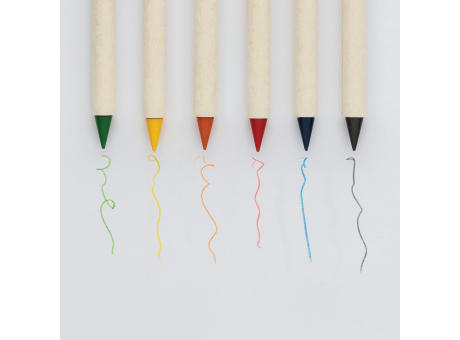 Micki GRS Infinity 6-teiliges Buntstift-Set Werbeartikel