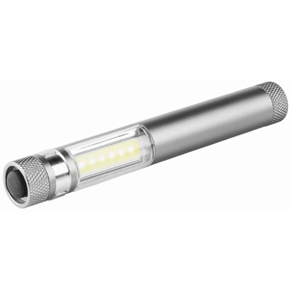 METMAXX WorklightMicroCOB in Titan mit COB-Leuchte und Frontlicht – Arbeitsleuchte als Werbeartikel