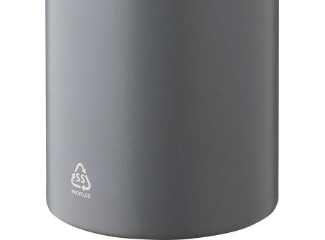 Doppelwandige Flasche aus recyceltem Edelstahl (500 ml) Lysandra Werbeartikel