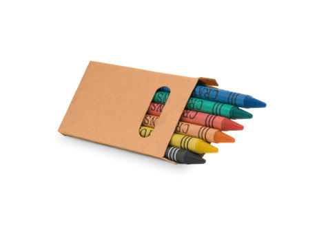 Product image EAGLE. Schachtel mit 6 Wachsmalstiften Werbeartikel