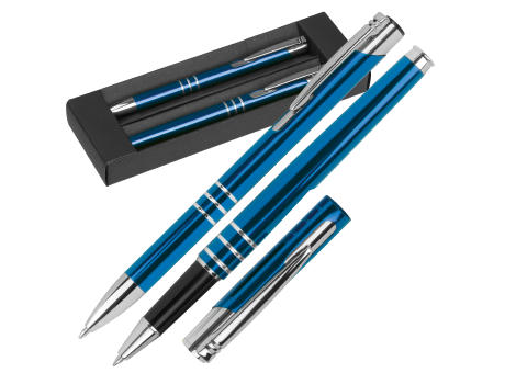 Schreibset bestehend aus einem Kugelschreiber und einem Rollerball Werbeartikel