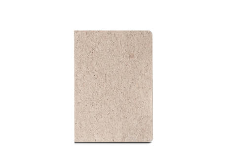 TEAPAD SEMI-RIGID. Notizbuch A5 mit semi-flexiblem Cover aus Teeblattverwertung (65%) bedrucken